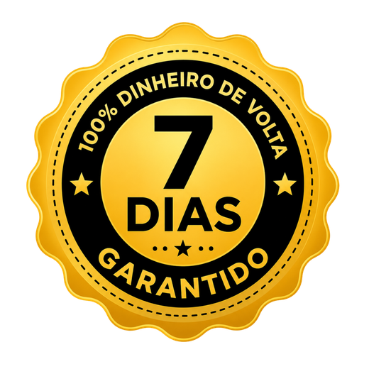 Garantia de 7 dias: dinheiro de volta garantido
