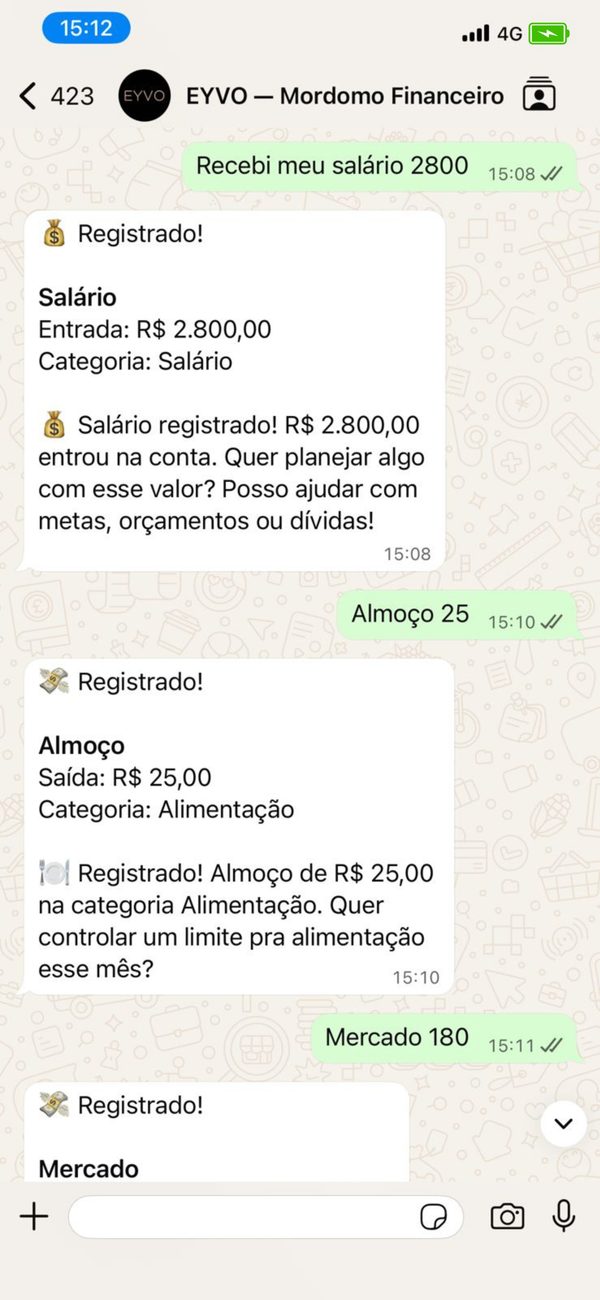 Conversa com o Mordomo — registros